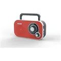 Produktbild: Camry CR 1140 Radio (Tragbares AM FM Radio mit Griff, Batterie oder Netzbetrieben) rot|schwarz