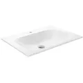 Produktbild: Keuco X-Line Keramik-Waschtisch 33150316501 65,5x49,3cm, mit Hahnloch und Überlaufsystem Clou, weiß