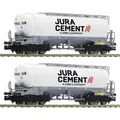 Produktbild: Fleischmann 6660090 N 2er-Set: Silowagen Jura Cement der Wascosa (Spur VI) (6660090)