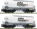 Produktbild: Fleischmann 6660090 N 2er-Set: Silowagen Jura Cement der Wascosa