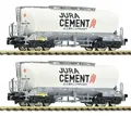 Produktbild: Fleischmann 6660090 2er Set Silowagen Uacns, WASCOSA /Jura Cement Ep. VI, Spur N