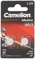 Produktbild: Camelion 12050213 - Alkaline Knopfzellen-Batterie ohne Quecksilber AG13/LR44/357 mit 1,5 Volt, 2er Set, Kapazität 158 mAh