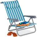 Produktbild: Relaxdays Klappliegestuhl, Mehrfarbig, Metall, Textil, Kunststoff, 59x78x85 cm, Gartenmöbel, Gartenliegen