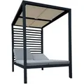 Produktbild: Jet-Line Liegepavillon Baccaro Überdachung in Weiß aus Alu 2,1 x 1,49 x 2,1 Meter