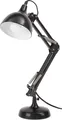 Produktbild: BRUBAKER Klassische Metall Schreibtischlampe Leselampe - mit höhenverstellbarem Gelenkarm - bis 53 cm Höhe - Schwarz