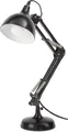Produktbild: BRUBAKER Schreibtischlampe Tischlampe mit höhenverstellbarem Gelenk-Arm - Schwarz, ohne Leuchtmittel, Klassische Schreibtischlampe - Leselampe - Nachttischlampe - Bürolampe