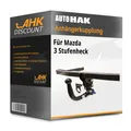 Produktbild: Für Mazda 3 Stufenheck 10.2013-06.2019 AUTO HAK Anhängerkupplung abnehmbar AHK