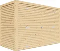 Produktbild: Bertilo Holz Fahrradgarage/Geräteschrank - 18 mm naturbelassen