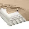 Produktbild: Traumschlaf Feinbiber Haustuch Bettlaken 150x250 cm | sand - braun