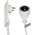 Produktbild: EVOline Plug-Verlängerung mit Schukokupplung, Kunststoff weiß