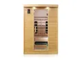 Produktbild: Dewello® Infrarotkabine Infrarotsauna LAVAL PLUS 135cm x 105cm inkl. 7 Keramikstrahler, Bodenstrahler, Radio, Farblicht