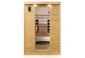 Produktbild: Dewello Infrarotkabine LAVAL PLUS, 135cm,x,105cm, für 1-2 Personen, Keramikstrahler, BxTxH: 135 x 105 x 190 cm, (mit großer Farblichttherapie, inkl. Ionisator mit Ozondesinfektion und Aromatherapie, Multimedia und zusätzlich USB-Anschluss & Bluetooth möglich) Sauna aus Hemlock-Tannenholz, leichter Aufbau dank Stecksystem