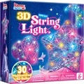 Produktbild: Klever Kits 3D-Fadenkunst-Set für Kinder 30 LED-Birnen Bastel