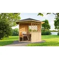 Produktbild: Weka Holz-Pavillon Mainau Natur unbehandelt 223 cm x 257 cm