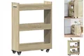 Produktbild: Küchenwagen Rollwagen Sonoma Eiche 60x22x79 Cm Spanplatte