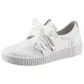 Produktbild: Gabor Slip-On Sneaker Schnürschuh, Halbschuh, Slipper mit aufgesetzter Zierschnürung silberfarben|weiß 39 EU (6 UK)