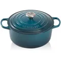 Produktbild: Le Creuset Bräter Signature 24 cm Deep Teal 4,2 Liter rund