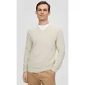 Produktbild: s.Oliver Longpullover Strickpullover Strickpullover mit Logo-Stickerei beige S (44)