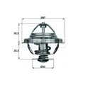 Produktbild: MAHLE Thermostat Kühlmittel mit Dichtung 80°C für BMW 3er Cabriolet TX 27 80D