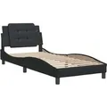Produktbild: vidaXL Bettgestell Ohne Matratze Schwarz 100x203 cm Kunstleder 3208215