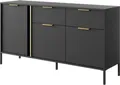 Produktbild: Sideboard Lars Kommode 153,1x39,5x81,4cm anthrazit gold