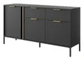 Produktbild: Sideboard Lars Kommode 153,1x39,5x81,4cm anthrazit gold