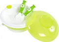 Produktbild: Bieco Set Warmhalteteller Baby mit Deckel, Gabel und Löffel | Baby Wärmeteller | Thermo Teller | Babybrei Geschirr | Babybrei Zubehör | Breiteller Baby | Babyteller | Kindergeschirr | warming