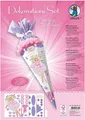 Produktbild: Ursus Ballerina Deko Set für Schultüte Zuckertüte Bastel Rohling Satinband neu