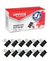 Produktbild: Office Products Foldback-Klammern 41 mm / 12 Stück/aus Metall/Schwarz/Silber/...