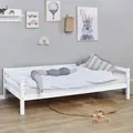 Produktbild: Mid.you Kinder-/Juniorbett, Weiß, Holz, Kiefer, massiv,vollmassiv, Höhe ca. 9 cm, 90x200 cm, für Rollrost geeignet, Kinder- & Jugendzimmer, Kindermöbel, Kinderbetten