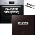 Produktbild: Herd-Set Bosch Backofen Teleskopauszug 3D-Heißluft + PKM Induktionskochfeld autark 60cm