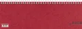 Produktbild: Glocken 2026 Querterminbuch 10x29,7cm Tischkalender 5071921206 rot 1S/1W