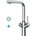 Produktbild: 4 Wege Wasserhahn Kueche Spueltischarmatur Verchromt Kuechenarmatur Mit L 360 Schwenkbarem Auslauf - Bod Design