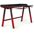 Produktbild: Mid.you Gamingtisch Fuego,Rot, Schwarz, Metall, Holzwerkstoff, rechteckig, 81x65x137 cm, Arbeitszimmer, Schreibtische, Computertische
