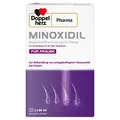 Produktbild: Minoxidil DoppelherzPharma 20mg/ml (2%) Lösung zur Anwendung auf der Haut (Kopfhaut) – Arzneimittel zur Behandlung von anlagebedingtem Haarausfall bei Frauen (3x 60ml)