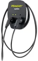 Produktbild: Pracht Wallbox Alpha XT, 2x 11kW, mit 2 Ladekabeln, 3-phasen, Typ 2, schwarz (NR