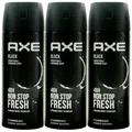 Produktbild: Axe Bodyspray BLACK 3 x 150ml Deo Deodorant Spray 48H Schutz 0% Aluminium Salze