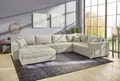 Produktbild: Wohnlandschaft U Form Cord Beige mit Schlaffunktion und Bettkasten 227 x 379 cm