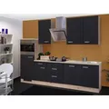 Produktbild: Flex-Well Exclusiv Küchenzeile Lara 280 cm Anthrazit-San Remo Eiche NB