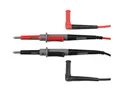 Produktbild: Velleman PVC-Messleitungen, Set, CAT IV, 10 A, 2 mm/4 mm, gerade Prüfsonde aus Edelstahl, winkeliger