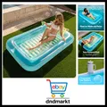 Produktbild: Großer aufblasbarer Pool Wasserliege Sonnenbad Komfort abnehmbares Kissen