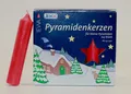 Produktbild: Pyramidenkerzen 24/240 rot für kleine Pyramiden, 24 Stück