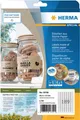 Produktbild: HERMA Etiketten aus Silphie-Papier, 25,4 x 16 mm, naturbraun selbstklebend, permanent haftend, bedruckbar, - 1 Stück (10750)