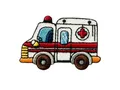 Produktbild: Bügelbild Applikation Aufnäher Patch Krankenwagen 4,5 x 3,2 cm #MQ-318