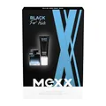 Produktbild: MEXX Geschenkpackung Black Man Eau de Toilette 30ml + Duschgel 50ml