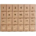 Produktbild: Adventskalender zum befüllen, Kraft-gold, 36,5 x 29 x 6 cm FSC MIX | Kalender