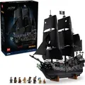 Produktbild: LEGO Icons Captain Jack Sparrows Piratenschiff - Bauset für Erwachsene - Schiffsmodell mit Kajüte, 16 Kanonen und 8 Minifiguren inkl. Will Turner... - Bronze