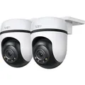 Produktbild: Tapo C510W(2-Pack) 360° WLAN-Überwachungskamera für außen, Farbnachtsicht, KI-Erkennung, Smart Tracking, Licht- & Ton-Alarm, Zwei-Wege-Audio, lokale Speicherung über microSD-Karte oder H500 HomeBase