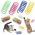 Produktbild: DGUSO 48 Stück Katzenspielzeug Spiralfeder Bunte Spirale Spielzeug Katze Spring Spirale FüR Katze Interaktives Spirale Katzenspielzeug Geeignet für Kätzchen zum Spielen