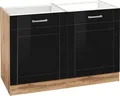 Produktbild: KOCHSTATION Spülenschrank KS-Tinnum 120 cm breit, MDF-Fronten, Metallgriffe, inklusive Einbauspüle